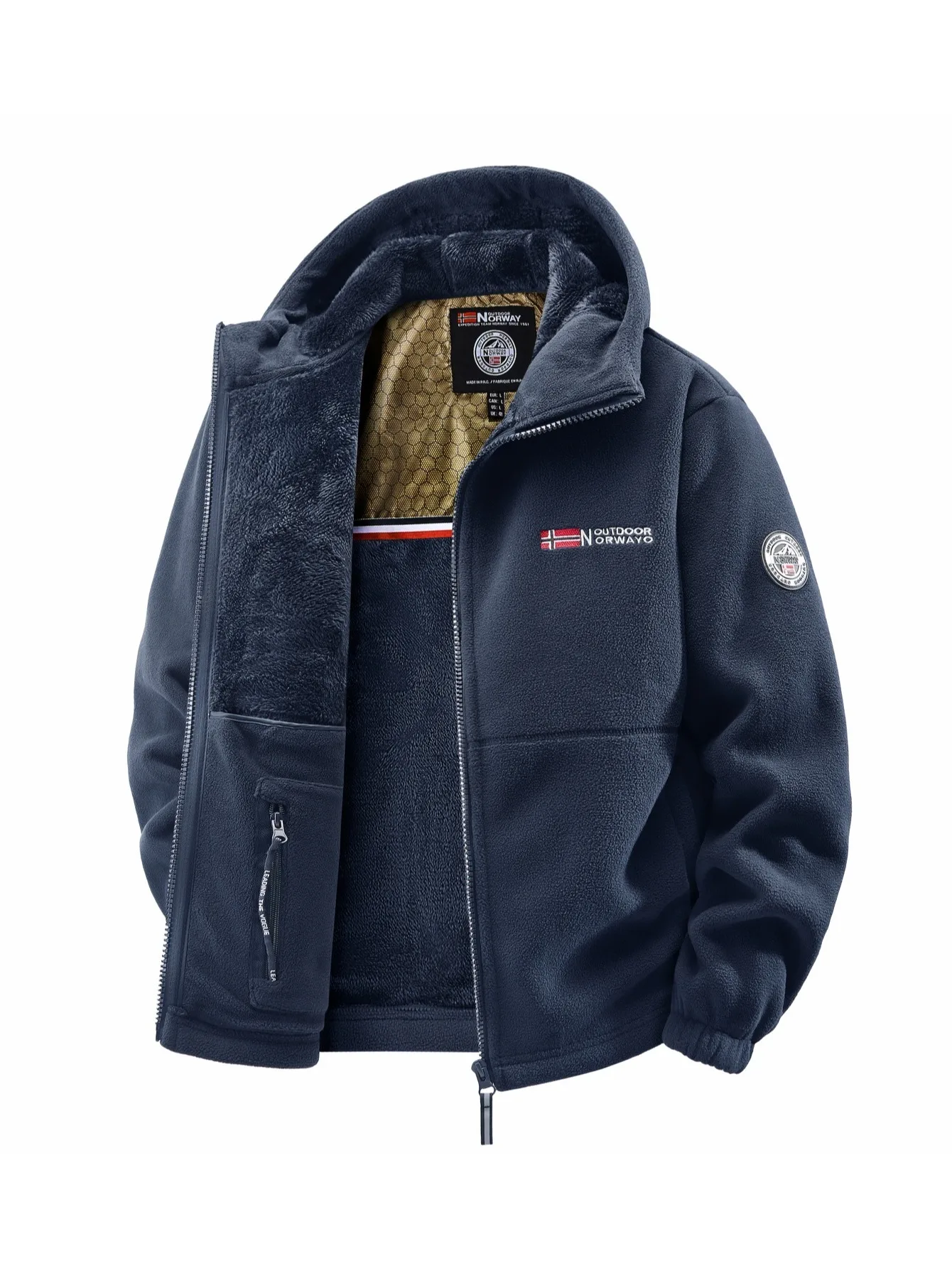 Men's Autumn and Winter Outdoor Hooded Jacket, Suitable for Daily Wear at Home, for Travel, Parties, Commuting, Outdoor Fashion Versatile, Enhances Temperament, Streetwear, Travel Wear. - Image 7