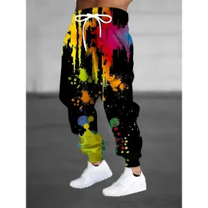 The new men's trousers for the autumn of 2026 are casual fashionable and trendy with 3D graffiti printing and comfort